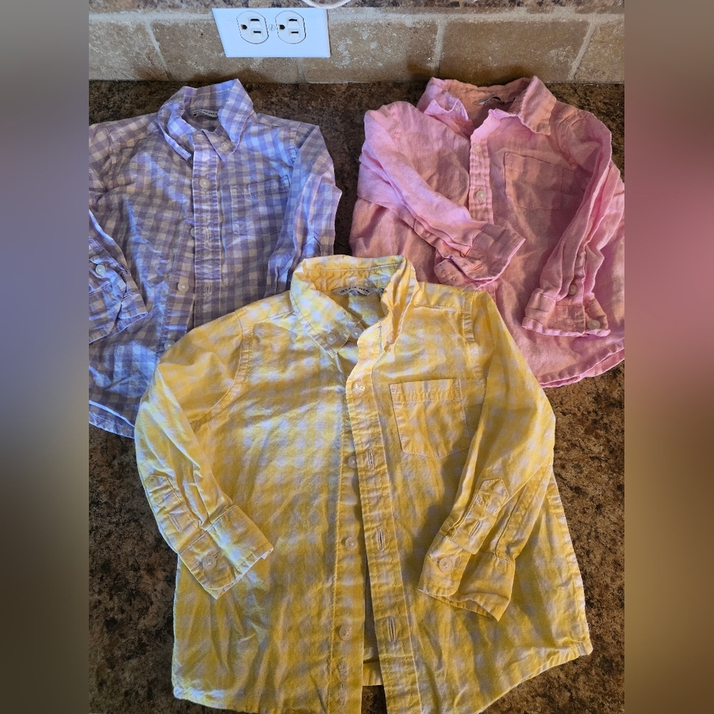 Janie And Jack Bundle Of 4 Shirts 12-18months